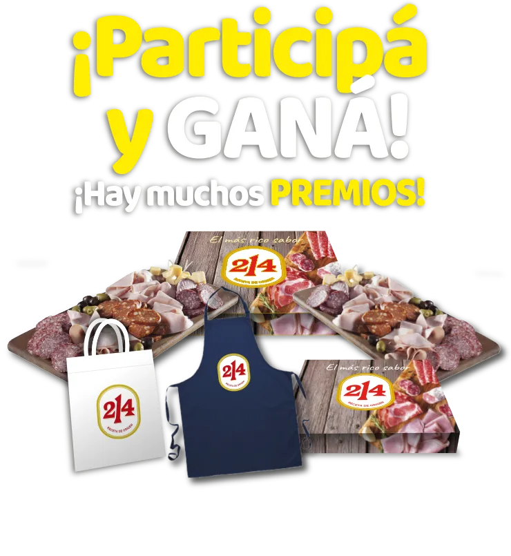 Participá y ganá. Hay muchos premios.